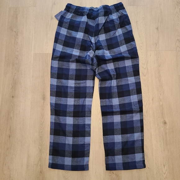 New Mens Pajama Pants. Size Med. Blue Checkered Pattern. Lightweight Flannel. - Picture 3 of 5